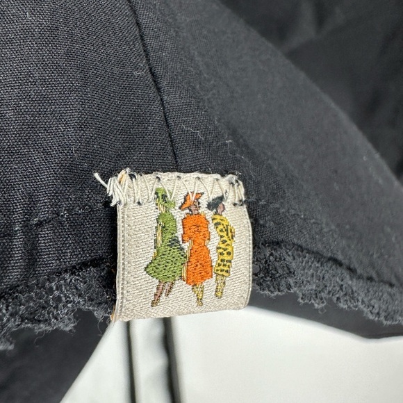 Paul Smith Italy Womens Button Up Bow Blouse Top Size 42 US S Black Long Sleeve - Picture 4 of 11